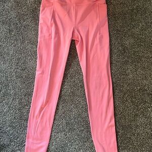 Athleta Girl High Rise Pink Leggings